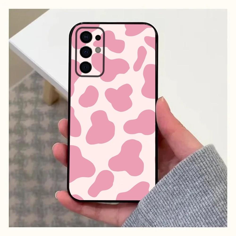 

Cow black pink milk stripes Phone Case For Samsung S24,S21,S22,S23,S30,Ultra,S20,Plus,Fe,Lite,Note,10,9,5G Black Soft Cover Samsung S24