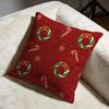 christmas Cushion Cover Soft Decorative Pillow Case Suitable for Bedroom Sofa Car Travel Use
