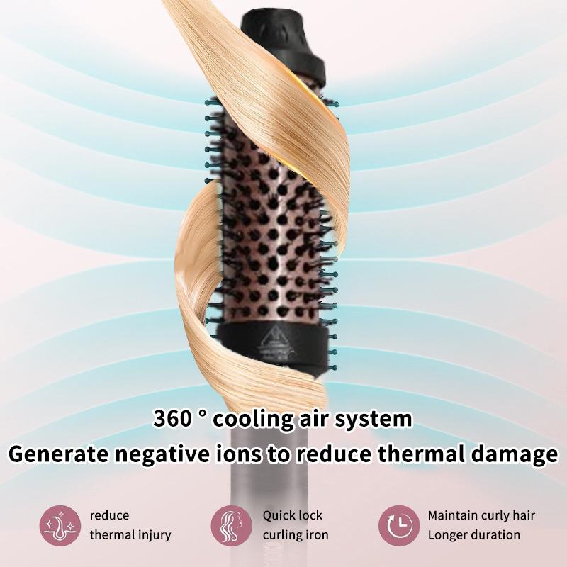 2 In 1 Hair Comb Ionic Hair Curler Hair Straightener Professional Curling Iron Heated Hair Styling Brush