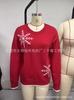 Women's Snowflake Jacquard Knit Sweater, Round Neck Long Sleeve Relaxed Winter Jumper