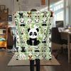 Panda Pattern Flannel Blanket, High Quality Comfortable for All Seasons, Home Decor, Warmth and Comfort, Perfect for Gifts.