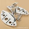 Compatible Harley Davidson Road Glide Touring Rear Footpegs 2013-2017: Modified Chrome