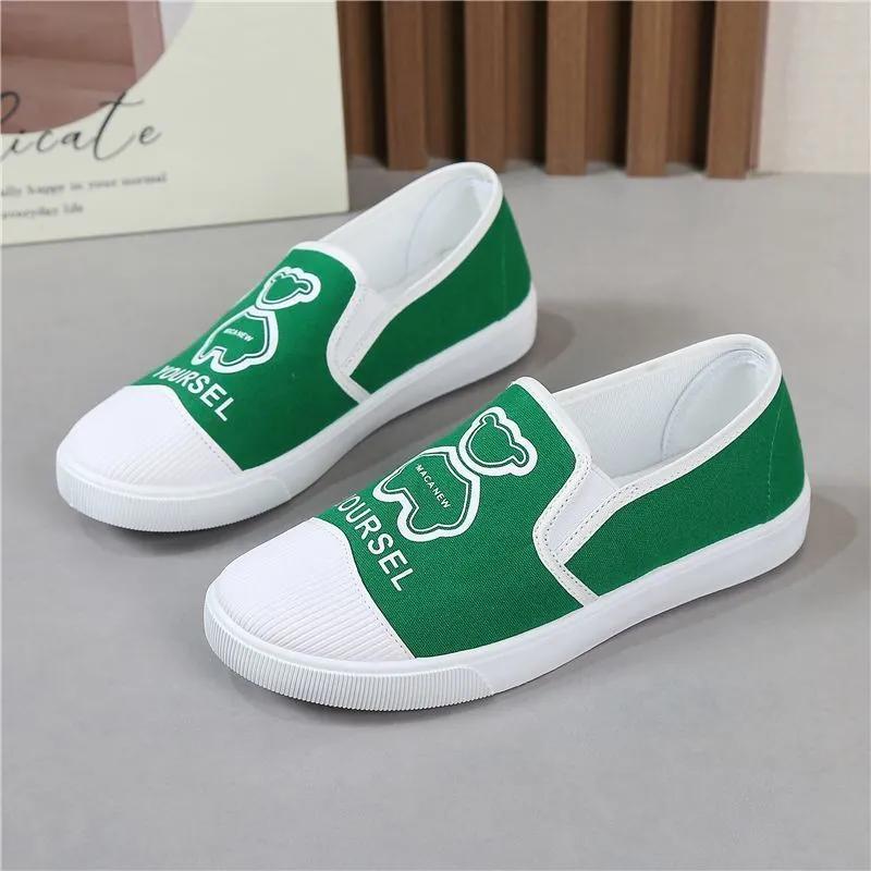 Buty damskie damskie urocze wysokiej jakości antypoślizgowe rekreacyjne buty uliczne pani fajny student szkoła zielone buty wiosna lato ab560
