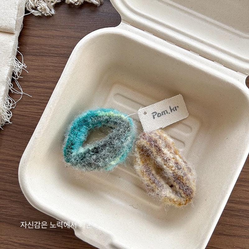 Watercolor Oil Painting Hair Tie & Scrunchie with Towel Ring and Headband for Girls