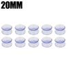 20/30/35mm Clear Double Sided Suction Cup Oxygen Tube Fixed Sucker Pads Glass Car Window Home Kitchen Table Top Spacer Holder