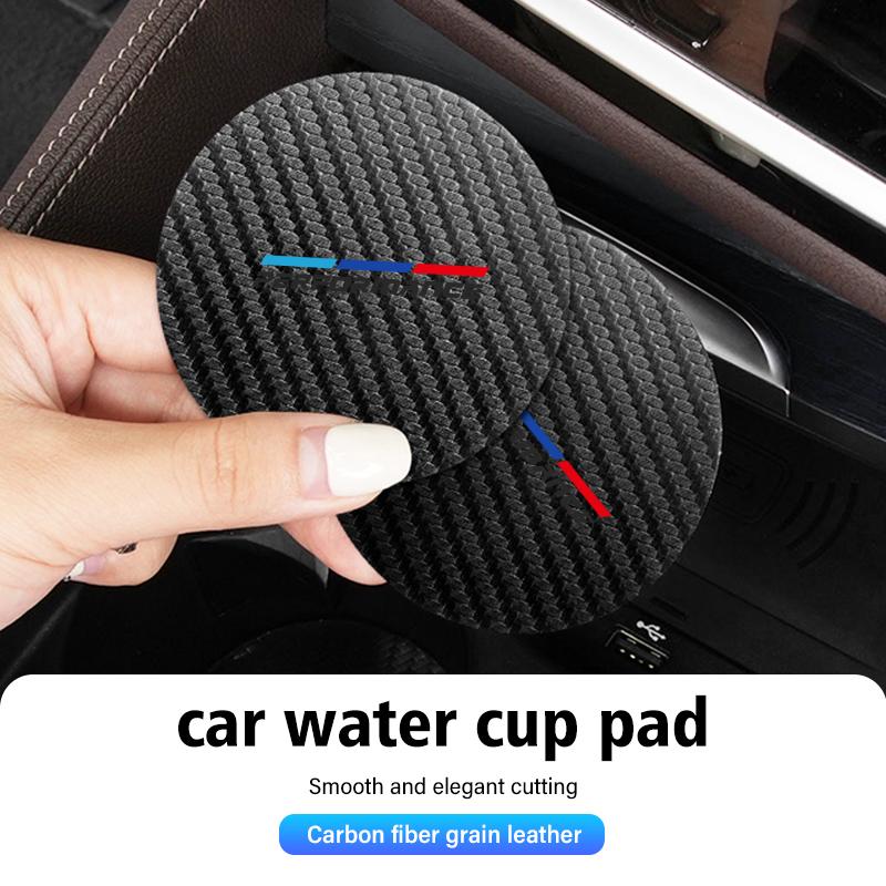 For BMW 2Pcs Car Water Cup Bottle Holder Anti-slip Pad Mat Silica Gel X1 X3 X4 X5 X7 G20 G38 F20 F39 F48 E46 E60 E36 E39