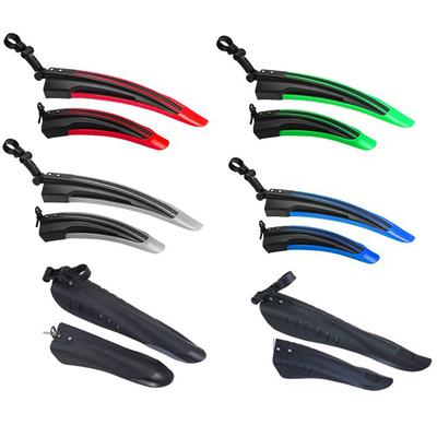 2Pcs Mountain Bicycle Road Bike Fender Front Rear Mudguard Quick Release Road Cycling Mountain Mtb Fender For 20 24 26 Inch Bike