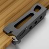 Woodworking Edge Trimmer Wood Plane Aluminum Alloy Corner Arc Trimming Tool with Blade Manual Fillet Scraper for Woodworking