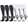 6Pairs New 20-30Mmhg Compression Socks High Stockings For Men & Women Sports Marathon Cycling Football Varicose Veins Eu35-45