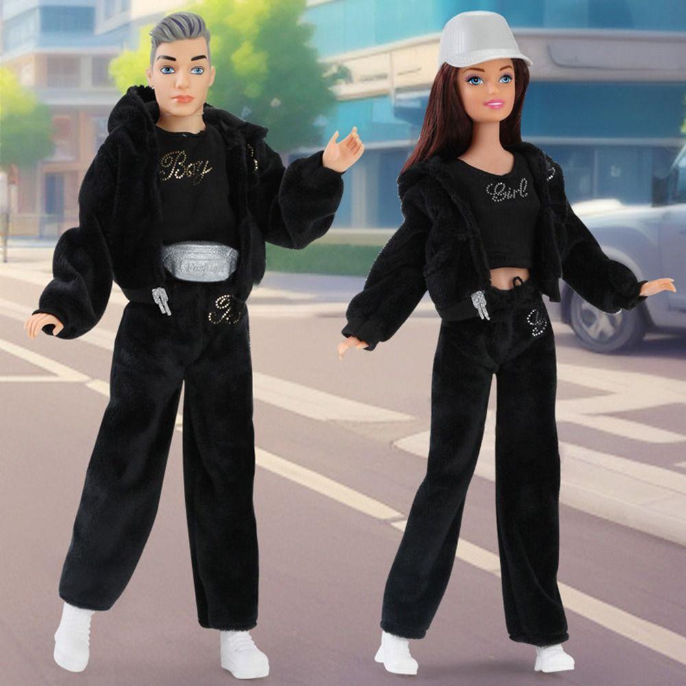 9 Styles Male/Female Doll Clothing 2024 Velvet Sportswear Caps Handmade Clothes  30CM Doll