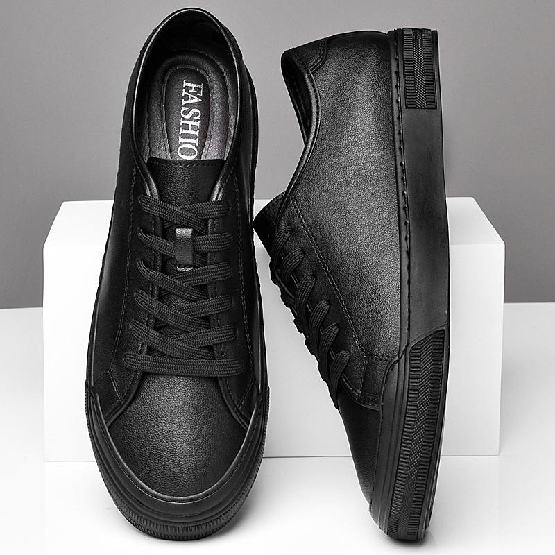 Fashion High Quality Mens Casual Shoes Luxury Real Leather Sneakers Leisure Walk Vulcanize Shoes Versatile Skateboard Footwear Trainers