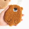 Kawaii Bear Plush Coin Bags Purse For Women Girls Pocket Money Pouch Students Mini Id Credit Card Holder Earphone Storage Bag