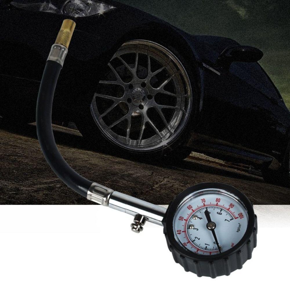 Long Hose Tire Air Pump Tester 100 PSI Tire Pressure Table Versatile Tire Pressure Gauge  Truck