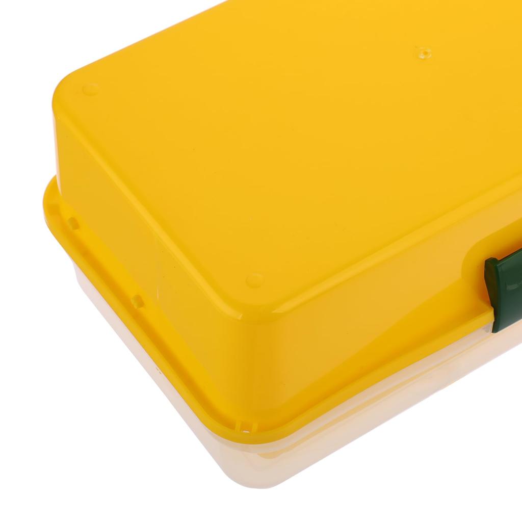 Sumnacon Large Capacity Foldable Storage Storage Box with Adjustable for Home and Car Use Toolbox, Three-Tier Box, Multi-Function Spacing, Handles,