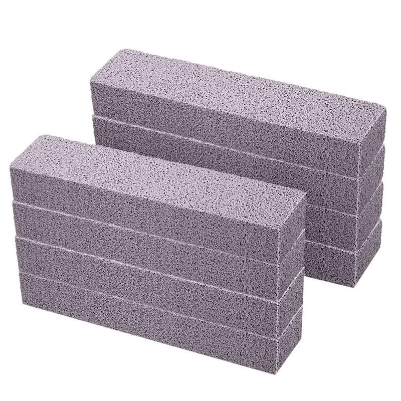 

Promotion! 8 Pieces Pumice Stones for Cleaning Pumice Scouring Pad Grey Pumice Stick Cleaner for Removing Toilet Bowl Ring Bath темно-сірий