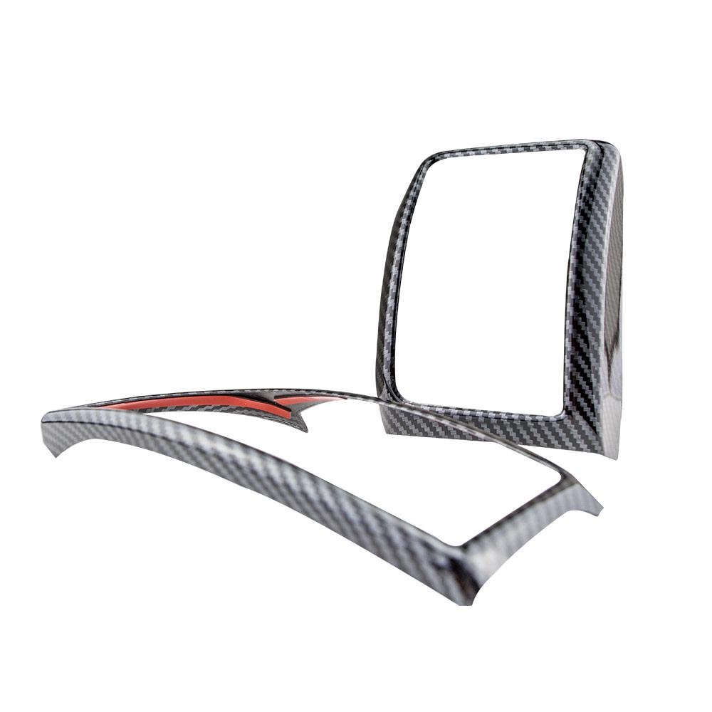 Imitaiton Carbon Fiber Front Air Outlet Frame Cover Trim Car Interior Decorative for Ford RANGER T6 T7 T8 Everest 2015-2020