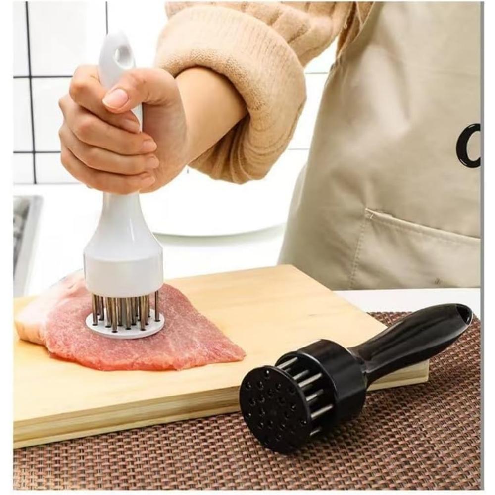 Meat tenderizer tools, 16/21 sharp needle meat tenderizer, piercing meat, tenderizing steak, beef, chicken, pork, grilling, mari