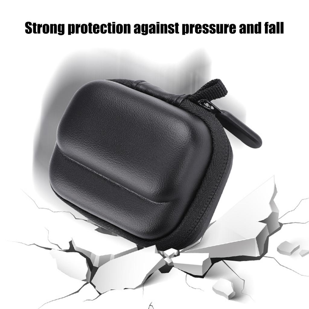 Estojo de viagem portátil com suporte para câmera Insta360 GO 3, bolsa de armazenamento com forro macio e resistente à água (Preto)