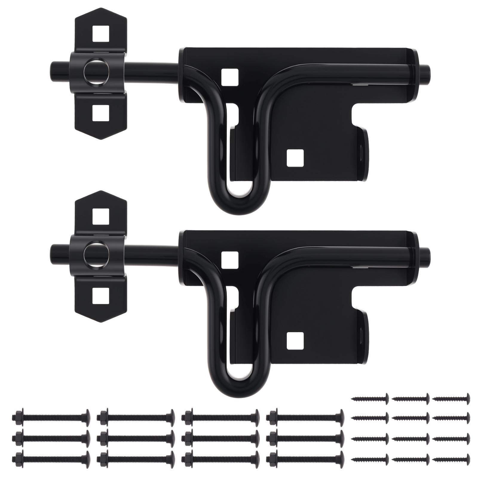 

304 Stainless Steel 2pcs 6.4 Inch Slide Bolt Latch Heavy Duty Includes Screws Magnetic Screwdriver Universal Shed Fence Vinyl