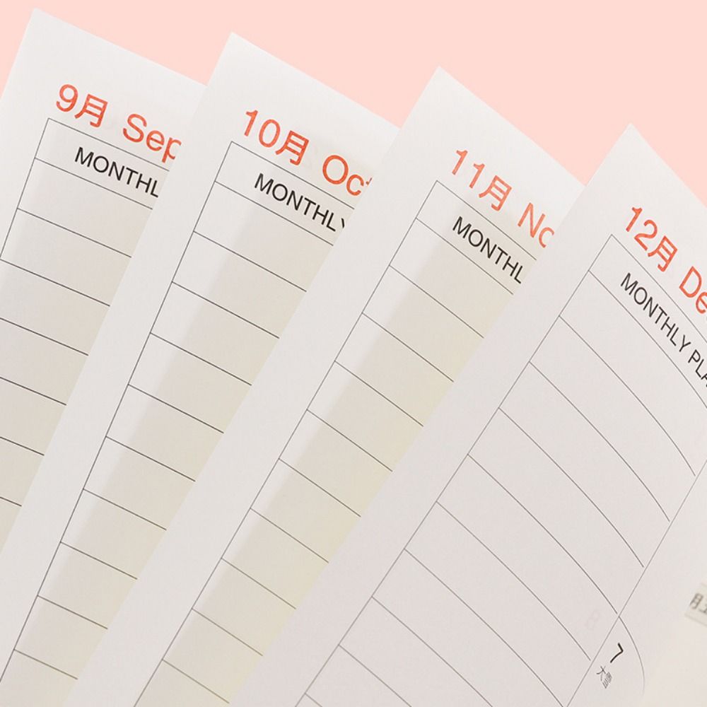 Work Efficiency Planner Notebook 24 Sheets Agenda Planner Portable 2026 Schedules Notebook  School