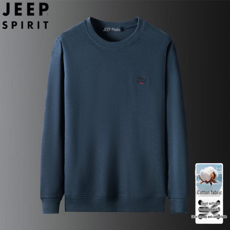 JEEP SPIRIT Men s Round Neck Pullover Sweatshirt L/175