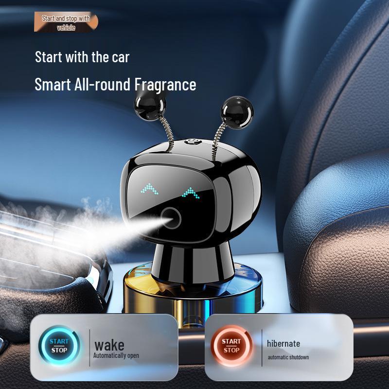 Smart Robot Car Aroma Diffuser: Long-lasting Fresh Scent for Car Interiors.