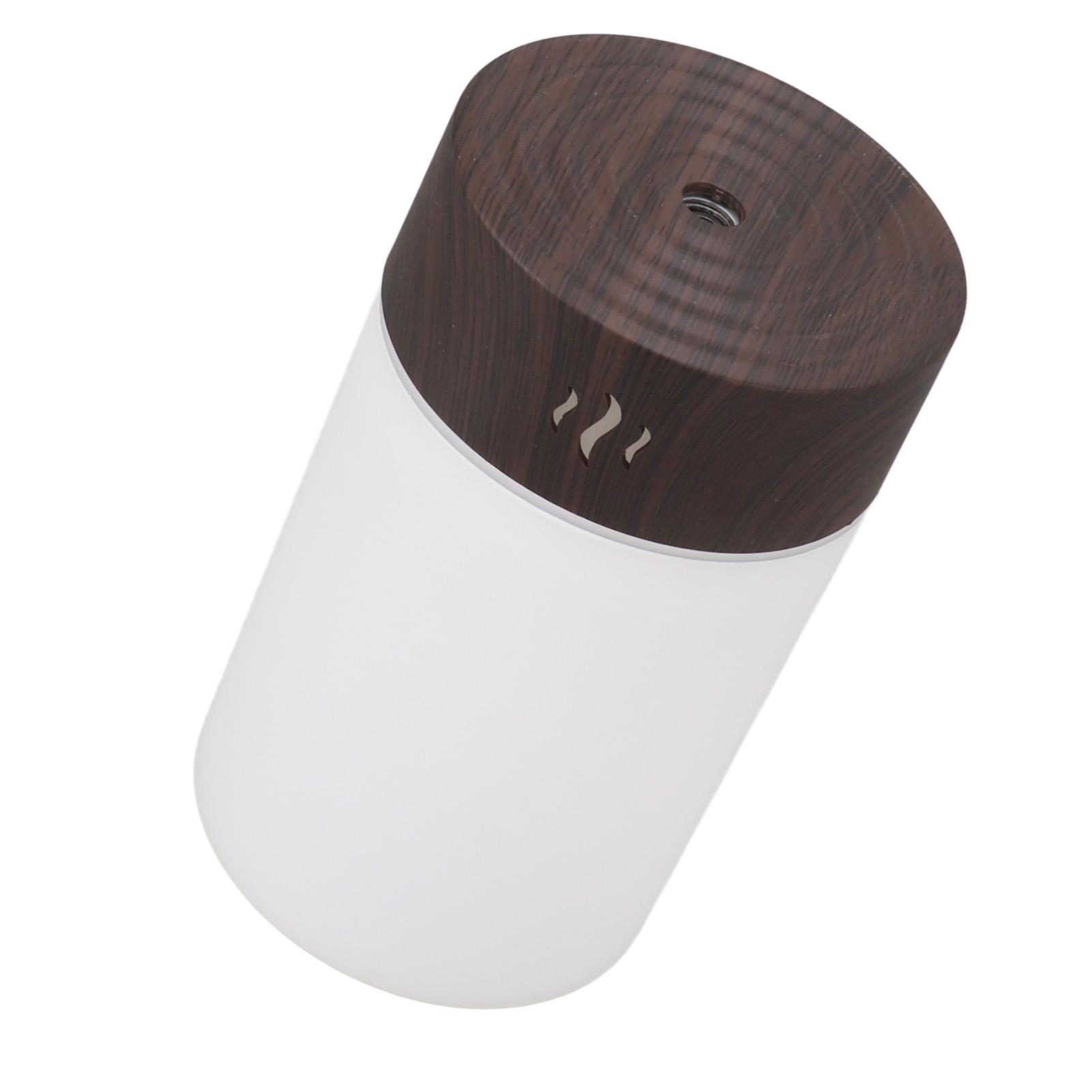 

Humidifier 260ml 5V USB Colorful LED Night Light Wood Grain Desk Humidifier for Bedroom Car