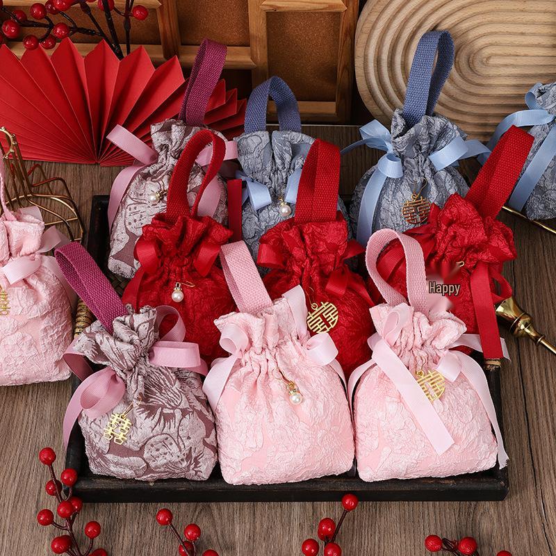 2026 Nordic Style Wedding Candy Box and Drawstring Souvenir Bag