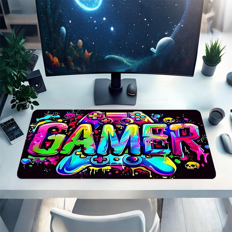 1PC Gamer Controller Large Durable Mouse Pad Suitable for Office Desks, Gaming Desktops.Non-Slip Back P27