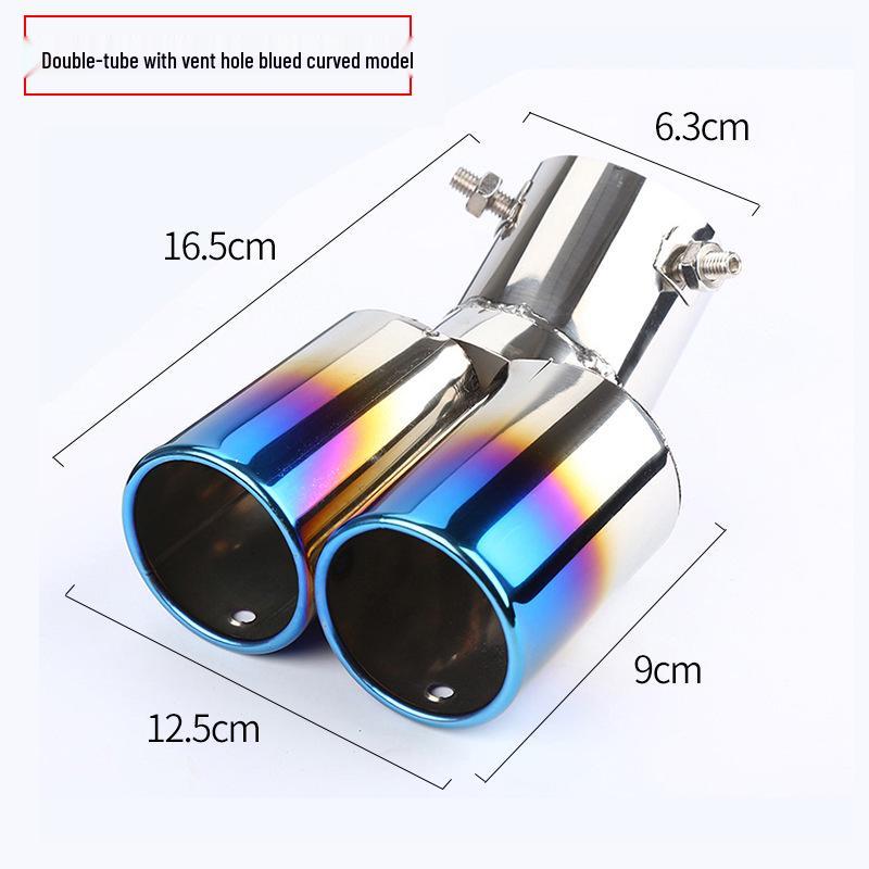Universal Stainless Steel Tailpipe Muffler Tip Decoration