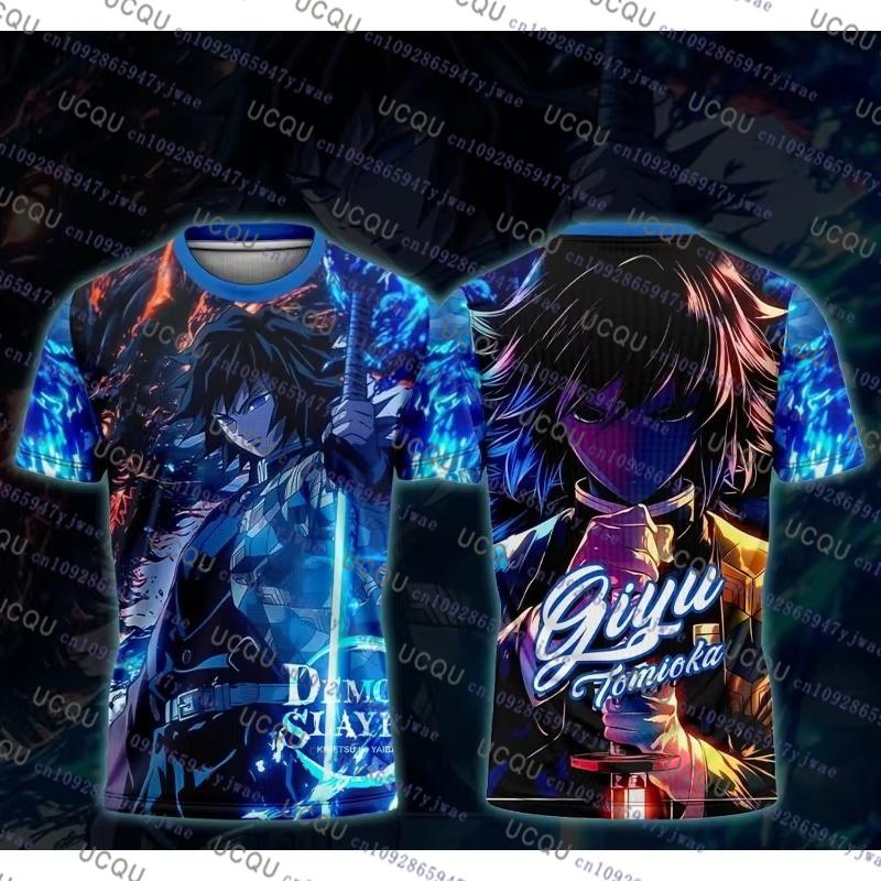 Bandai Anime Demon Slayer Tshirt Nezuko Kamado 3D Print Mens T Shirt Casual Streetwear Anime Fans Bandai Cosplay Tshirt