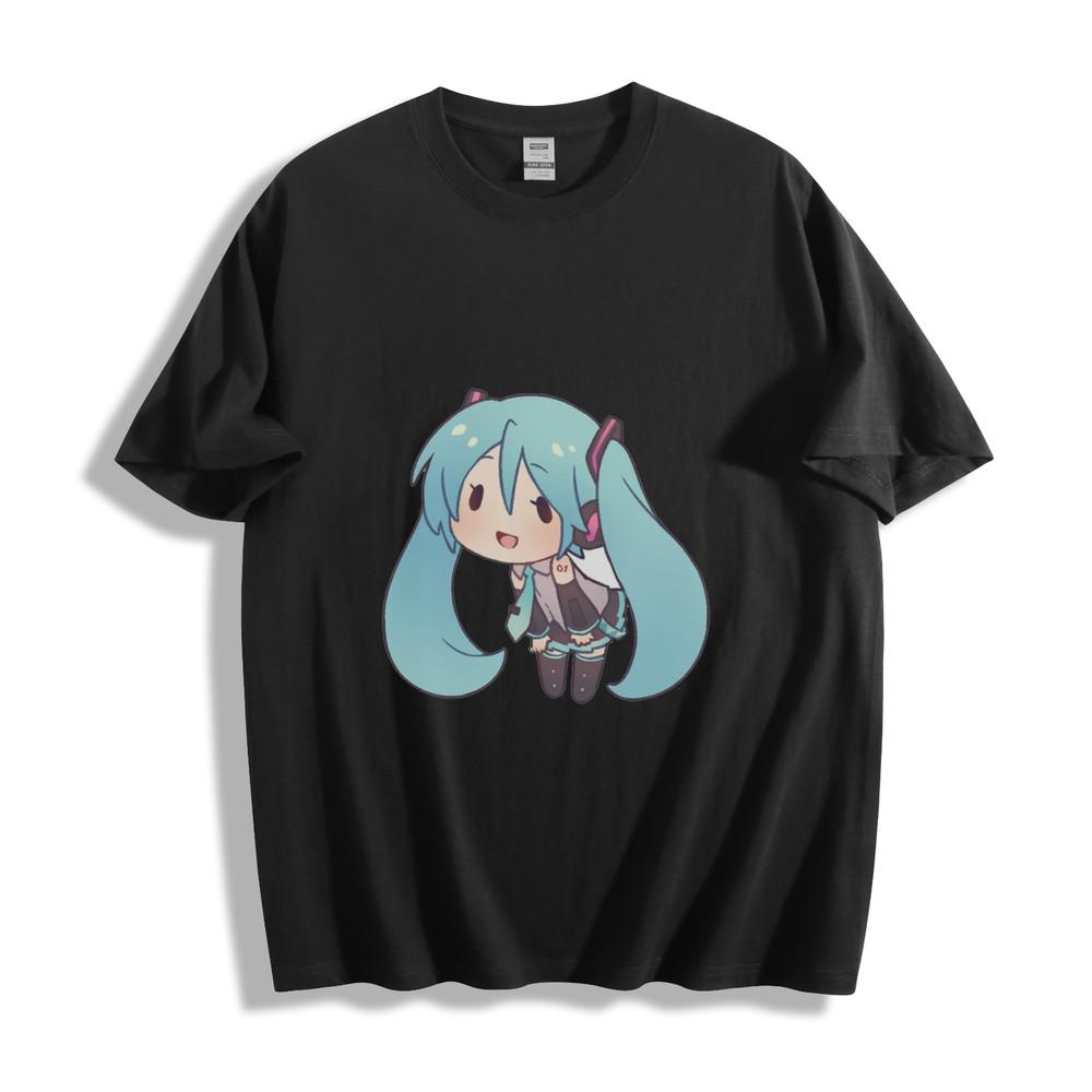 

Hatsune Miku Happy Chibi T-Shirt - Joyful Anime Smile Unisex Tee S