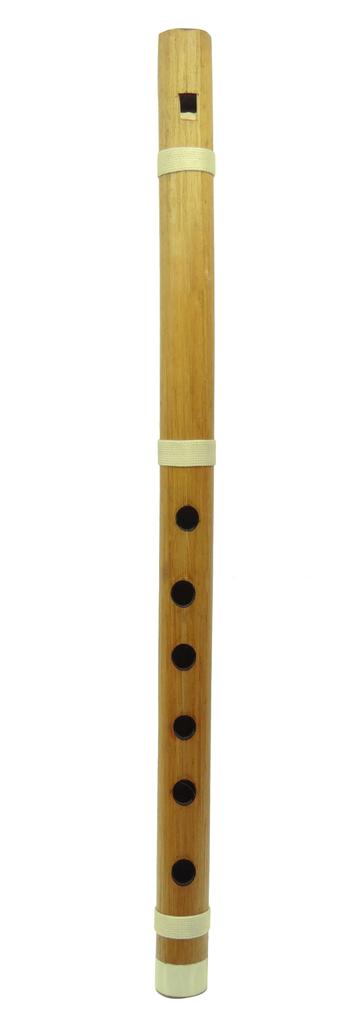 Traditional Indian Brown Handmade Wooden Bansuri Bamboo Flute Musical