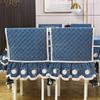 Luxuriöses Esszimmer-Set mit Tischdecke & Stuhlbezügen - Modernes integriertes Design, Verdickte Polster, Maßgeschneiderte Passform