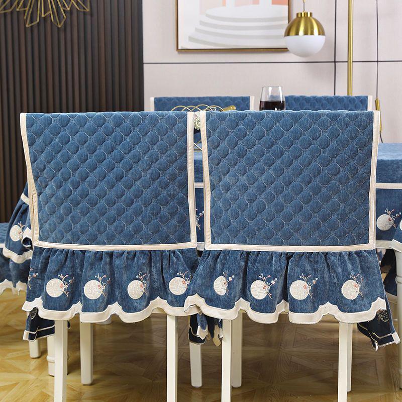 Luxuriöses Esszimmer-Set mit Tischdecke & Stuhlbezügen - Modernes integriertes Design, Verdickte Polster, Maßgeschneiderte Passform