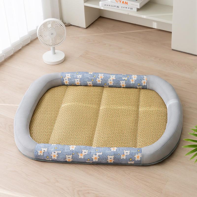 Breathable Removable Dog & Cat Nest: Latex Cushion Sofa Bed, Small Pet Sleeping Pad, Spring/Summer-Ready.