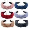 Diadema Ancha de Sarja Estilo Coreano Nudada - Accesorio Versátil para el Cabello