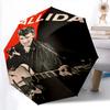 Johnny Halliday Folding Umbrella Travel Durable Travel Printing Sun Umbrella