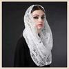 Meier Bridal Wedding Halloween Veil Embroidered Lace Headscarf Face Veil Women's Gauze Scarf