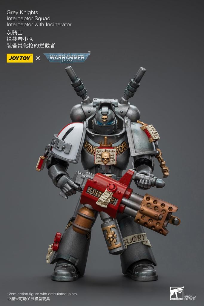 JoyToy Warhammer 40K Grey Knights Interceptor Squad Interceptor with Incinerator 1:18 Scale Action Figure