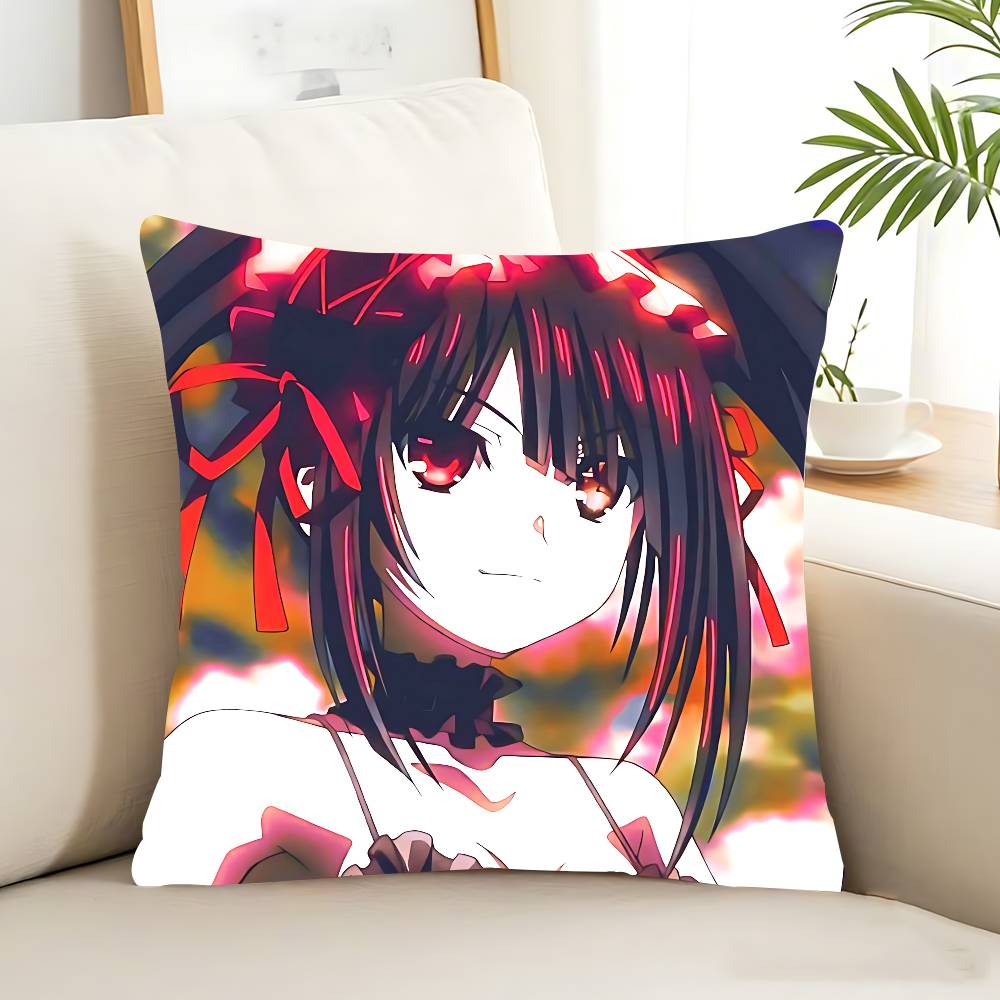 Tokisaki Kurumi Pillow Case Removable Washable Cushion Cover – All-Season Soft Linen