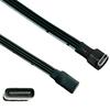 USB C Male to USB C Female Extension Cable 90 Degree Ribbon Flat USB C Cable 18W Charging Data Transfer 480Mbps