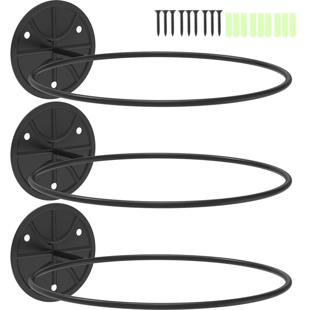 3/4Pcs Basketball Football Volleyball Storage Rack Wall Mounted Basketball Storage Rack Living Room Space Saving Ball Display