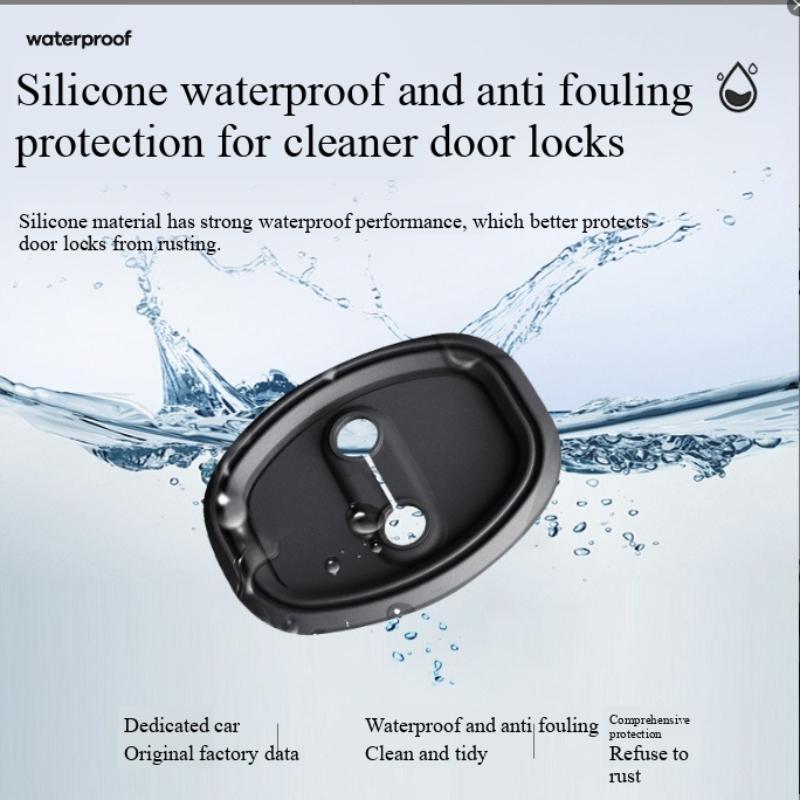 4pcs Silicone Car Door Lock Buckle Protection Cover for XPENG P7/P5/G9/P7i Anti-Collision Shock Absorbing Pad Car Accessories