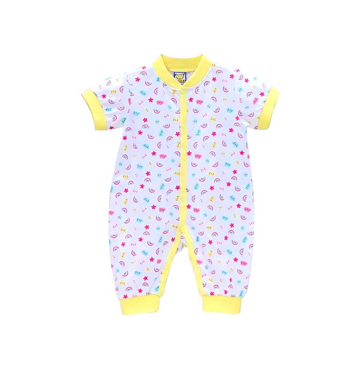 Newborn Boy Girl Infant Clothing Cotton Button Short Sleeve Rompers Winter Spring One Piece Kid Long Sleeve Kidswear Aapparel