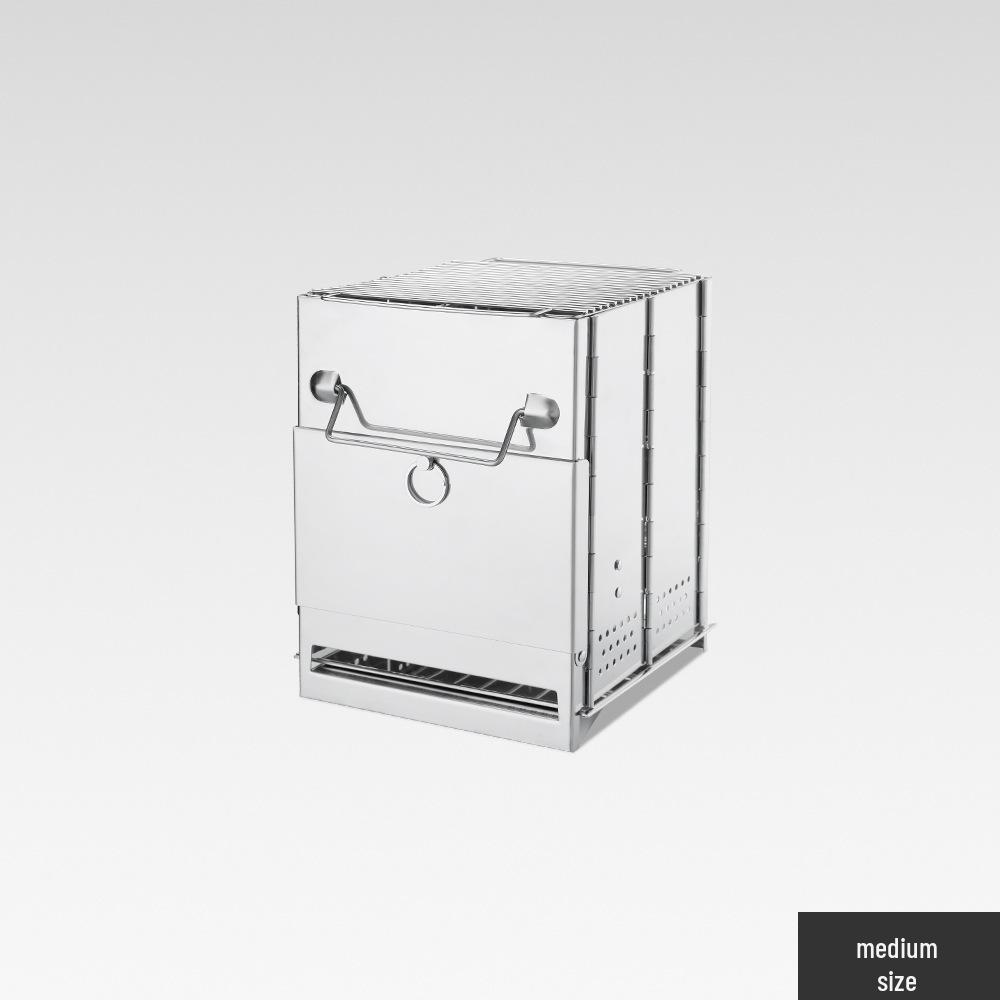 

Портативный средний складной гриль и кострище из нержавеющей стали для улицы