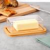 Bamboo Butter Dish Kitchen Container for Butter Storage