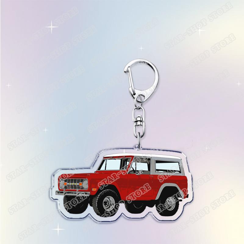 Vintage Classic Old Truck Keychains for Accessories Jewelry Retro Vector Car Keyrings Fans Friends Gifts