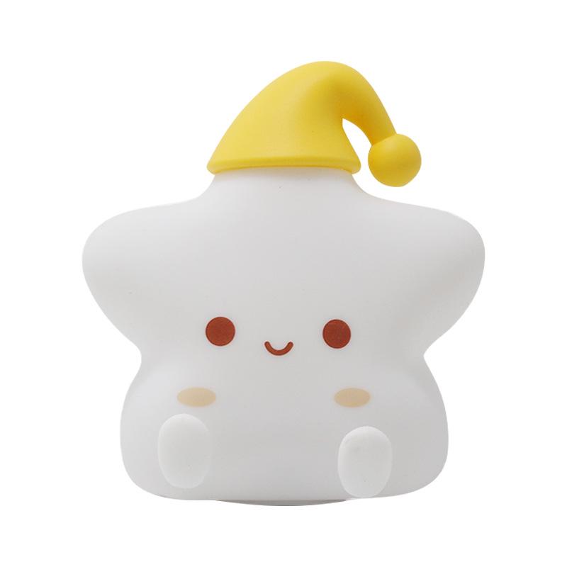 Silicone Star Night Light - Squeeze Decompression Toy & Desktop Ornament