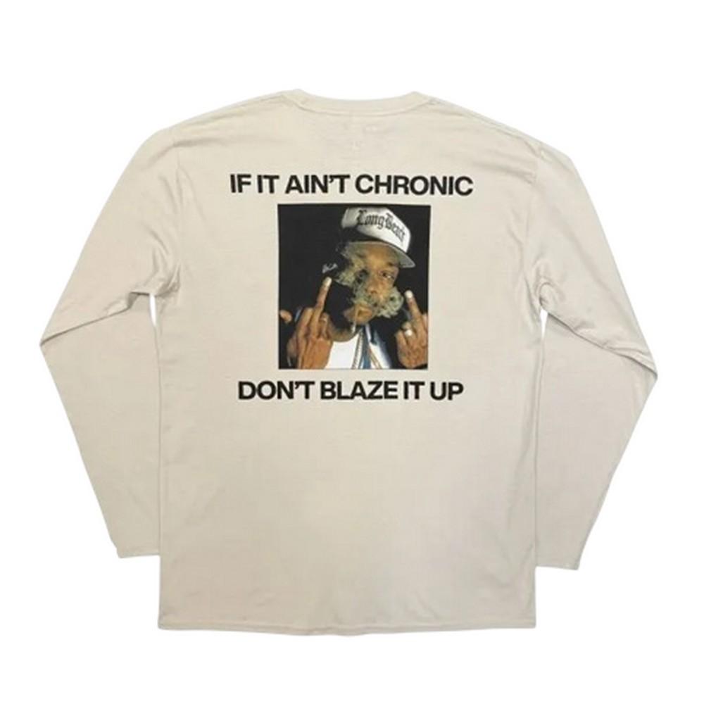 Snoop Dogg Unisex Adult Middle Finger Back Print Long-Sleeved T-Shirt